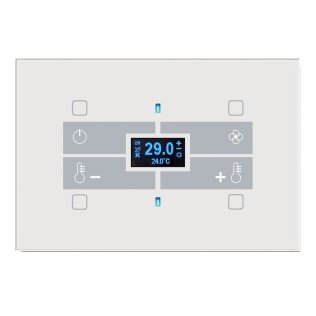 Qubik elettronica termostato 4 pulsanti con umidos