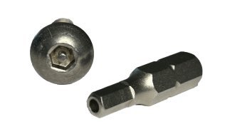 Chiavetta per viti antieffrazione - acciaio inox a