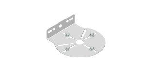 Supporto dome a palo/parete Ø 160 mm - acciaio -