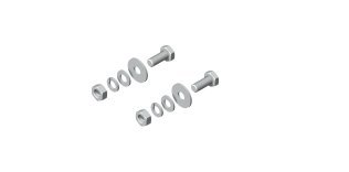 Coppia viti m10 per fissaggio proiettori - acciaio