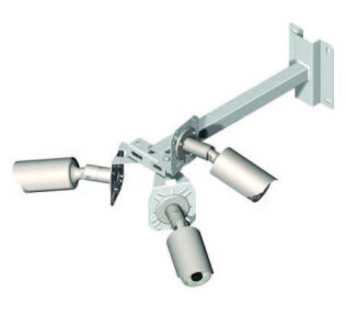 Supporto a sbraccio 600 mm da parete - staffa 135