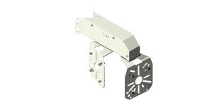 Supporto ad angolo/parete per 2/3 telecamere con v