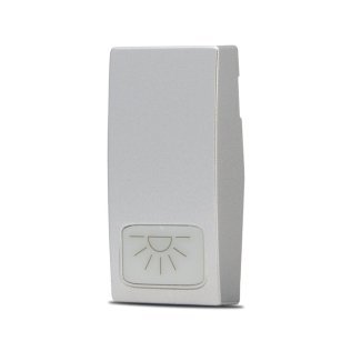 Cover pulsante luce gem 671a alluminio