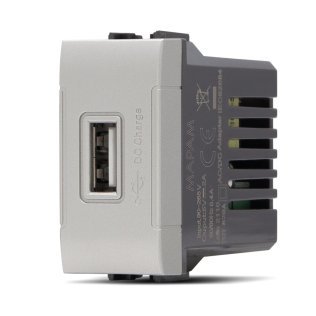 Presa usb (5v=2a 265v) t1 829a alluminio
