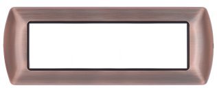 Placca metallo t1 8807-10 7p rame
