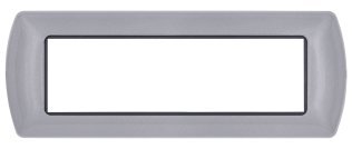 Placca metallo t1 8807-25 7p grigio