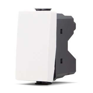 Pulsante unipolare (10a-250v) joy 505b bianco -