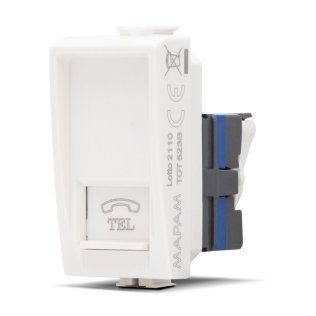 Presa telefono joy 523b bianco