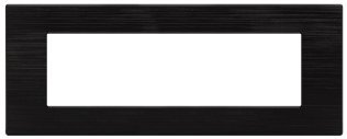 Placca tecnopol. spazz. m6007sl-2 gem 7p nero