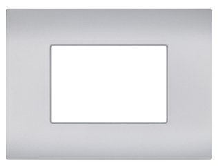 Placca tecnopolimero sun-t5 3p r9003-9 silver