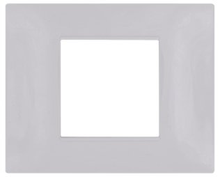 Placca tecnopol. t2 6002-04 2p grigio chiaro