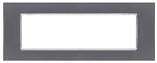 Placca vetro t2 6007bl-3 7p grigiio