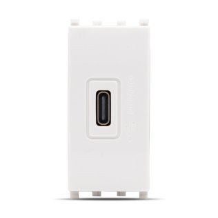 Presa usb c t2-gem bianca
