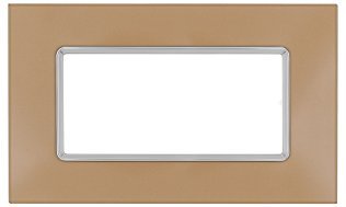 Placca vetro joy 5004bl-4 4p oro