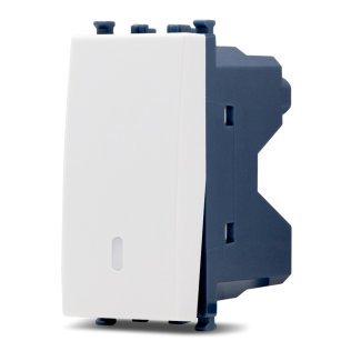 Pulsante unipolare sun-t5 905b bianco