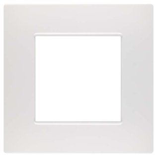 Placca soft-touch gem-t2 2p 6002st-1 bianco