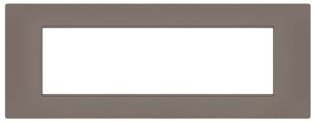 Placca soft-touch gem-t2 7p 6007st-7 grigio