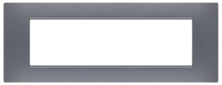 Placca soft-touch gem-t2 7p 6007st-8 tortora