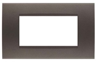 Placca soft-touch art-t1 4p 8004st-4 testa di moro
