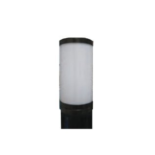 Corpo luce cilindrico h=25cm bianco attacco e27