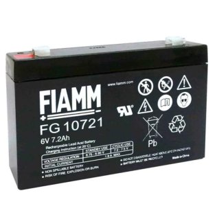 Batteria fiamm 7,2ah-6v