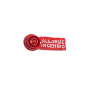 Cart.indicatore in plexiglass per sirene conf.5 pz