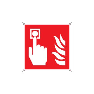 Cartello in all.lumin.250x250 pulsante incendio