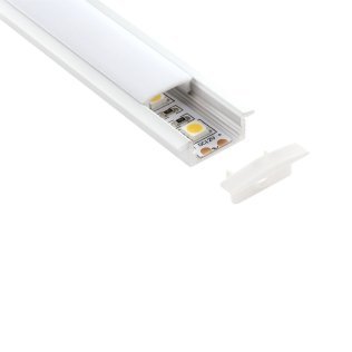 Kit profilo incasso fin. allum. l2mt.