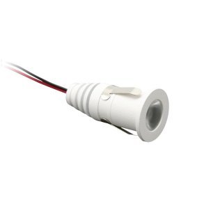 Faretto led 12v 2w metal bianco 3000k