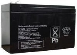 Batteria 12vdc 7ah sigillata al piombo, intermente