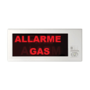 Scritta aggiuntiva allarme gas