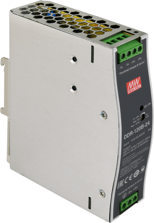 Convertitore ddr 24v/120w/5a dc/dc for din rail