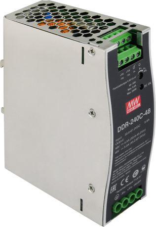 Convertitore ddr 48v/240w/5a dc/dc for din rail