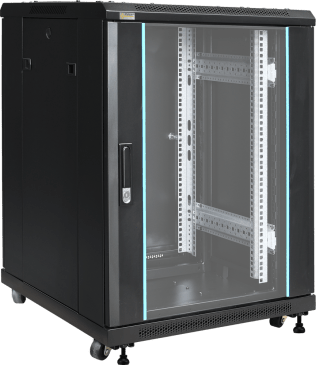 Rack 15u assemblato 600×855×600 - pavimento