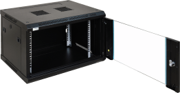 Rack 6u da assemblare 600×372×450 - parete - ner