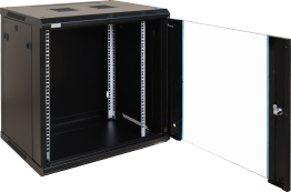 Rack 12u da assemblare 600×636x450 - parete - ner