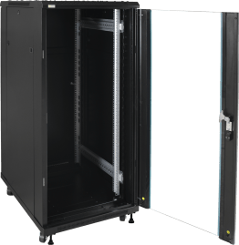 Rack 27u assemblato 600×1388×800 - pavimento