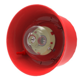 Sirena da loop con lampegg. rossa led rossi