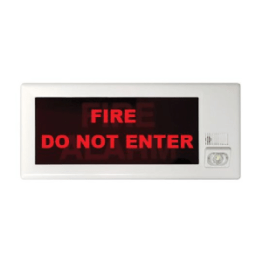 Scritta aggiuntiva fire do not enter