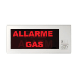 Scritta aggiuntiva allarme gas