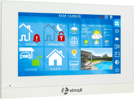 Tastiera touch screen 7 con lan e rs485 bianco