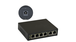 Switch poe a 6 porte per 4 telecamere ip s.alim.