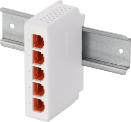 Extender poe din 1 in 4 out pass. 25w 10/100/1000