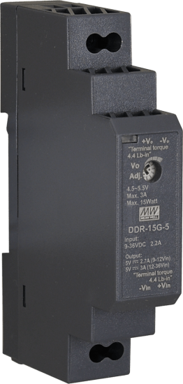 Convertitore ddr 5v/15w/3a dc/dc for din rail
