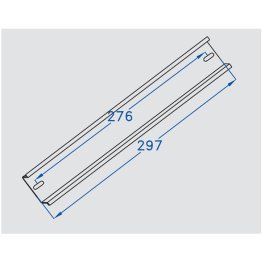 Profilo din per scatole 380 x 300 l.280 mm