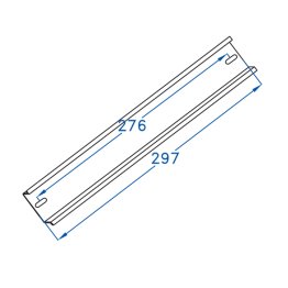 Profilo din per scatole 310 x 240 l.297 mm