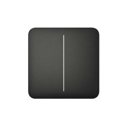 Solobutton (2-gang) [55] asp black tasto per lig