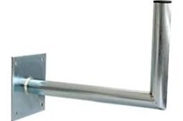 Staffa muro a l in acciaio inox lunghezza 15cm Ø