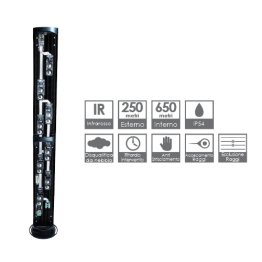 Col. da 6 r.d.o 3tx + 3rx h 150 cm. alim 230v