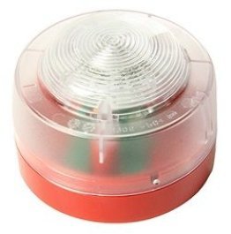 Lampeggiante convenzionale con led rosso, completo
